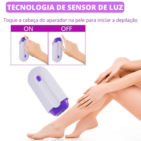 Depilador Indolor 2 em 1 Recarregável - Depil EliteLaser™